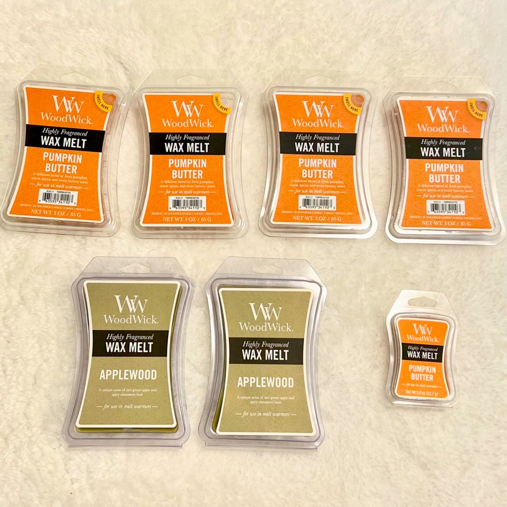Woodwick Wax Melt Bundle - Pumpkin Butter & Applewood Scents
